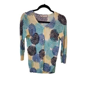 Old Navy Turquoise Blue Three Quarter Sleeve Cardigan Size XS